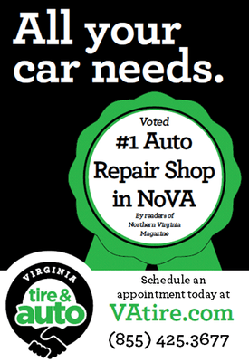 Named the #1 Auto Repair Shop in Northern Virginia 2 years in a row (and counting)!