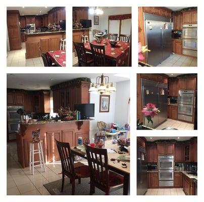 Residential Maid Service - Before/After (Kitchen) - This home was in need of a little TLC...