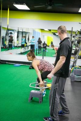 Personal training at our gym for strength, tone, fat loss, muscle and flexibility.