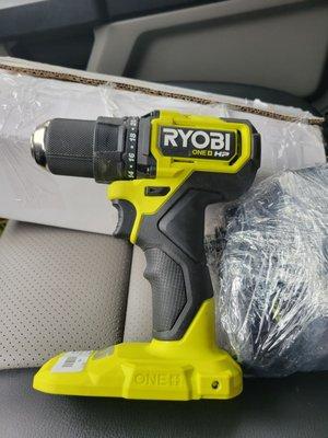 Ryobi drill, battery, and charger