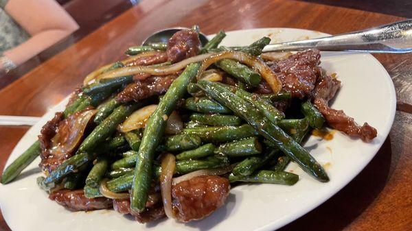 Beef with string bean.