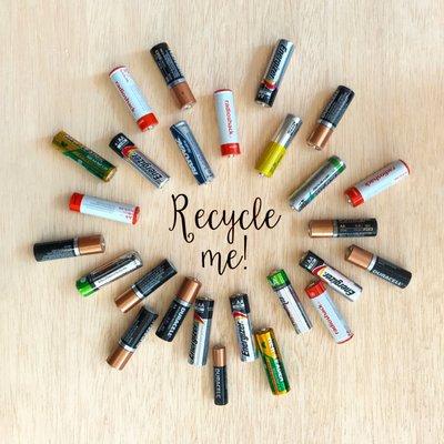 We offer alkaline battery recycling!