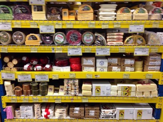 A variety of cheese and dairy products