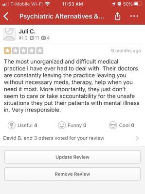 My original review that they paid Yelp to take down