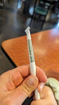 Compostable straws!