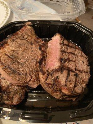 Friday Night Family Steak Night. Sirloin steaks cooked to medium rare perfection. Great job to Phil and crew.