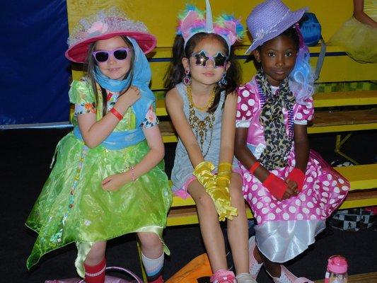 Dress rehearsal fashionistas for first production of summer 2022 Theater Camp