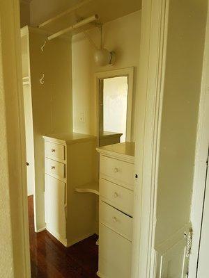 built-in vanity