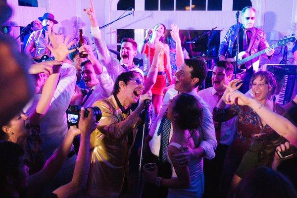 Pop Rocks always thrills at weddings. Scalable band who's options include full horn section, percussion and celebrity guest lead singers.