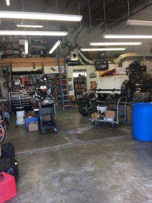 The garage