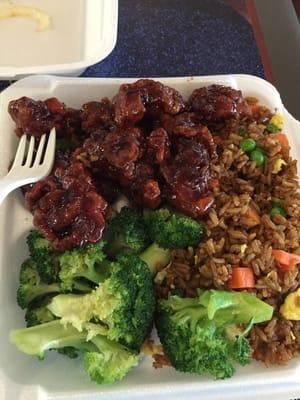 Delicious!! Honey chicken is the best. Nice employees, can sample anything you want before buying.