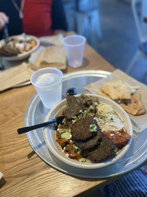 All of the flavors added to this falafel dish was a delight!