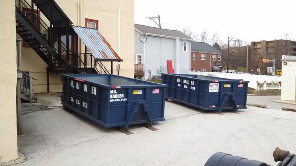 Rent a dumpster or we will pick up your junk!