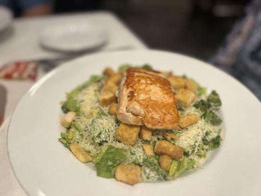 Caesar with salmon