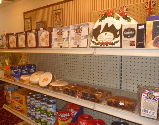 Some of the extensive selection of Fruit Cakes at the Friar Tuck Shoppe.