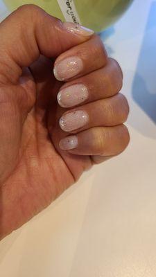 Wonderful gel manicure,  very happy.