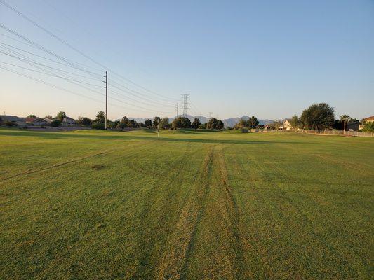 Approach shot on #1. 8-21-21