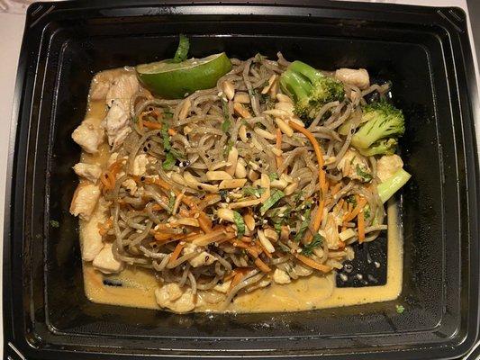 Spicy Peanut Chicken With Soba Noodles