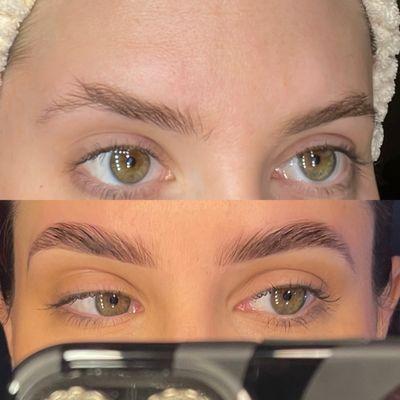 Before & After Brow Lamination & Tint