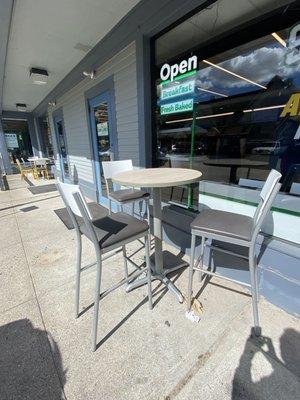 Outside seating