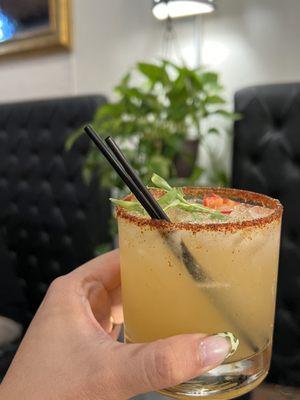 El jardinero ( mezcal, sweet peppers, agave, lime)