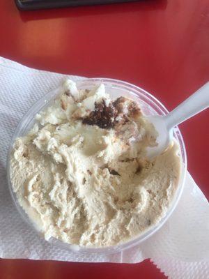 Butterfinger and almond Joy ice cream