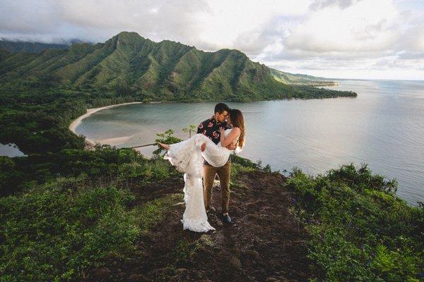 Gorgeous couple on their adventure elopement