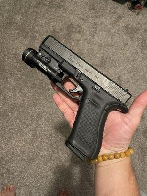 Glock 17 Gen 5 with light attachment