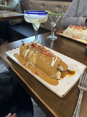 Burritos were massive and delicious