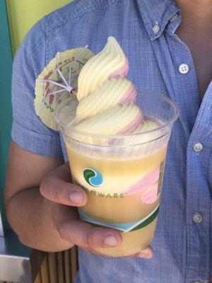 Swirled dole whip float