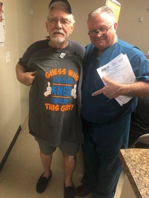 "Knees by Bean" The exact words from our beloved knee patient! Thank you for choosing Dr. Bean and Sun City Orthopaedics.