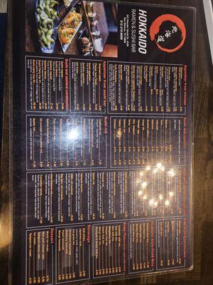 Menu front