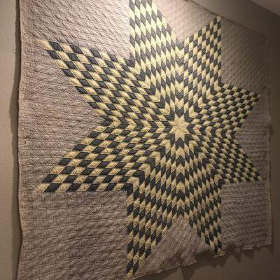 Vintage quilt decor