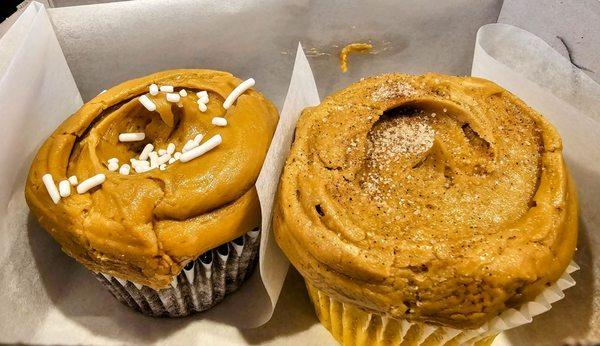 Mocha and pumpkin spice cupcakes!