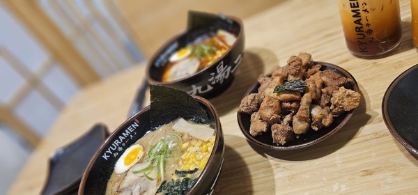 (4) Sapporo Miso Ramen (4) Popcorn Chicken (1) Tonkotsu Shouyu Ramen (1)