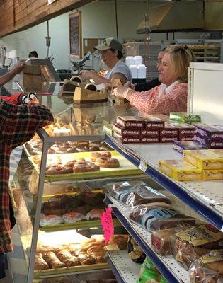 Choices, choices, choices at the donut counter.