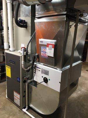 New furnace, AC, humidifier, and air purification system