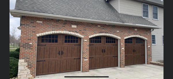 Wood grain doors