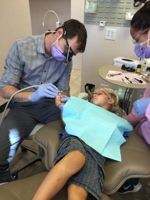 Dr. Baxter was great with our son and the experience  was pleasant. He takes his time with you and you don't feel rushed.