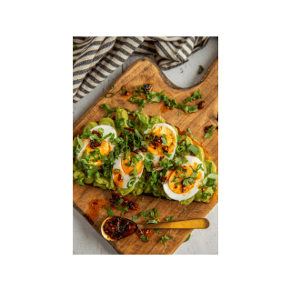 Avocado toast with egg