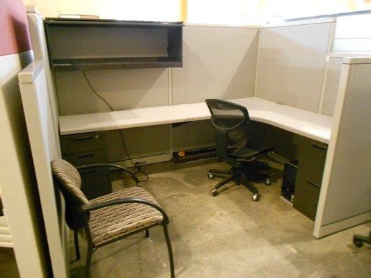 We feature a diverse selection of slightly-used chairs, tables, cubicles, desks, storage units, and more at an affordable price.