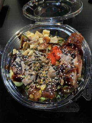 Build your own Poke Bowl with 4 Proteins