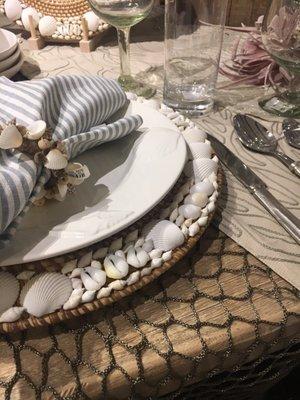 SeaScape {Dinner Plate Coasters}