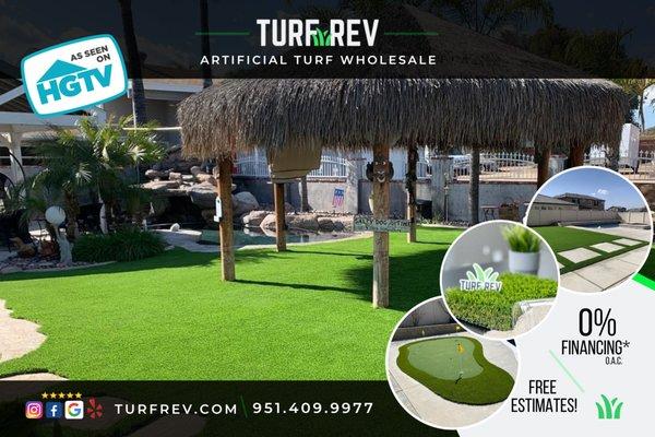 Did you know we've been selected as one of the prime vendors for HGTV turf projects?