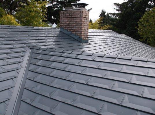 Aluminum Shingle Roof Install