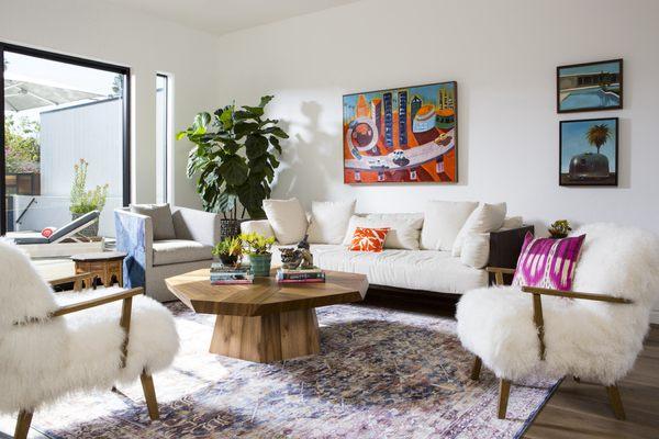 Eclectic living room