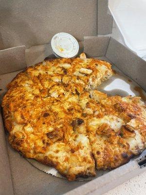 Buffalo chicken pizza