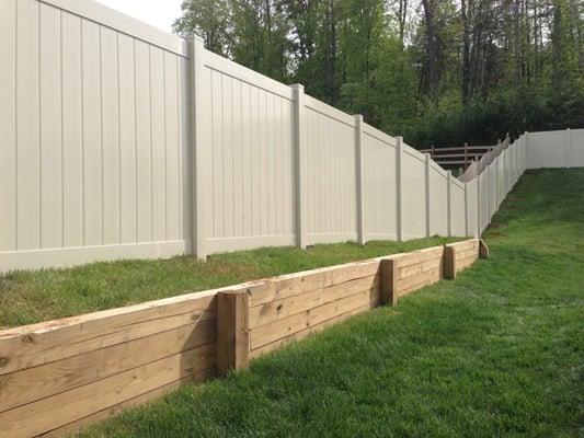 White Vinyl Fence