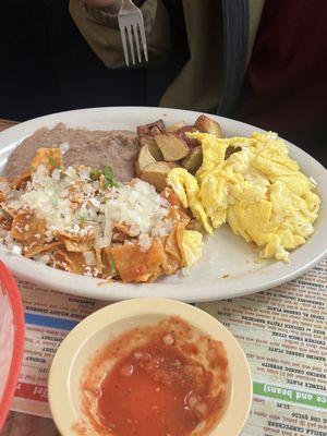 Red "chilaquiles"