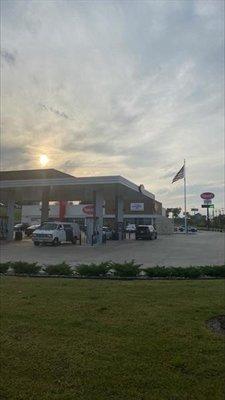 Gas pumps at Maverik in Tulsa, Oklahoma.